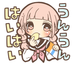 Expressive cute girl Part 3 sticker #11360515