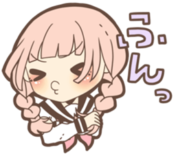 Expressive cute girl Part 3 sticker #11360523