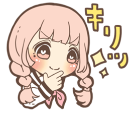 Expressive cute girl Part 3 sticker #11360524