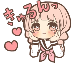 Expressive cute girl Part 3 sticker #11360525
