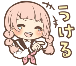 Expressive cute girl Part 3 sticker #11360529