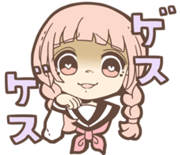 Expressive cute girl Part 3 sticker #11360531