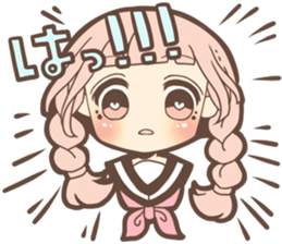 Expressive cute girl Part 3 sticker #11360532
