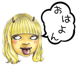 kawaii koakuma sticker #11360736