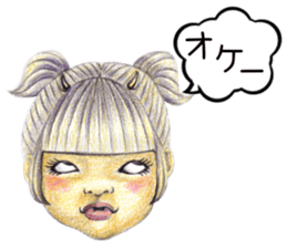 kawaii koakuma sticker #11360737