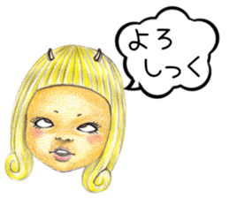 kawaii koakuma sticker #11360739