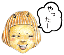 kawaii koakuma sticker #11360742