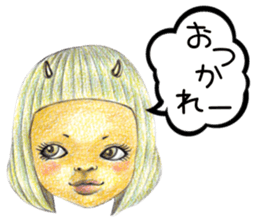 kawaii koakuma sticker #11360744