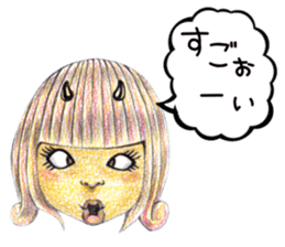 kawaii koakuma sticker #11360755