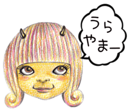 kawaii koakuma sticker #11360756