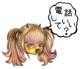 kawaii koakuma sticker #11360758