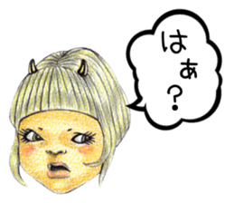 kawaii koakuma sticker #11360759