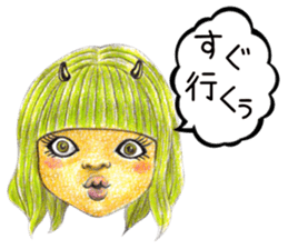 kawaii koakuma sticker #11360761