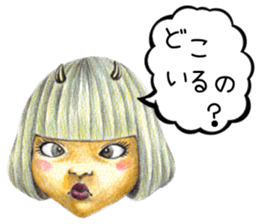 kawaii koakuma sticker #11360762