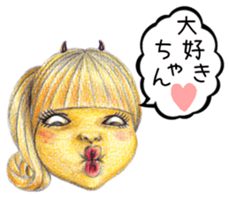 kawaii koakuma sticker #11360766