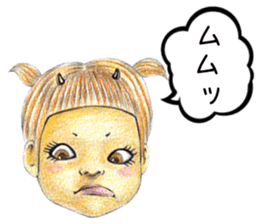 kawaii koakuma sticker #11360769