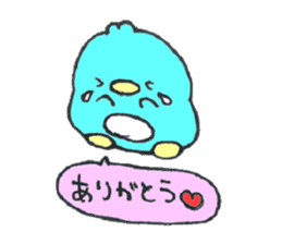 baby penguin love sticker #11362338