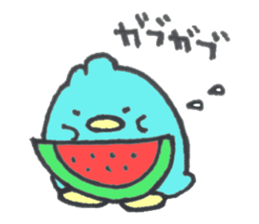 baby penguin love sticker #11362370