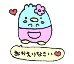 baby penguin love sticker #11362373