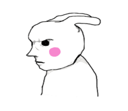 Cool rabbit 1 sticker #11362506