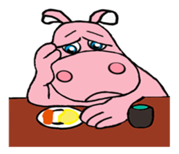 hippo Apo san sticker #11364893