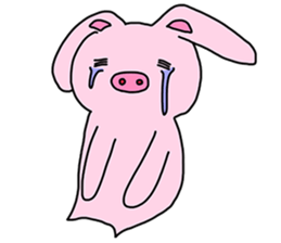 Pig Rabbit and her friends sticker #11365422