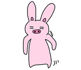 Pig Rabbit and her friends sticker #11365428