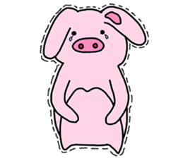 Pig Rabbit and her friends sticker #11365431