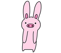 Pig Rabbit and her friends sticker #11365432
