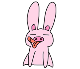 Pig Rabbit and her friends sticker #11365437