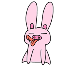 Pig Rabbit and her friends sticker #11365437