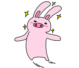 Pig Rabbit and her friends sticker #11365441