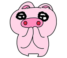 Pig Rabbit and her friends sticker #11365443