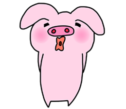 Pig Rabbit and her friends sticker #11365444