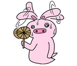 Pig Rabbit and her friends sticker #11365446