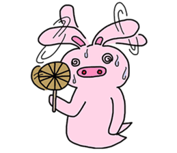 Pig Rabbit and her friends sticker #11365446
