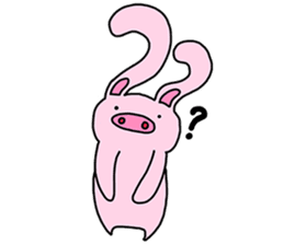 Pig Rabbit and her friends sticker #11365447
