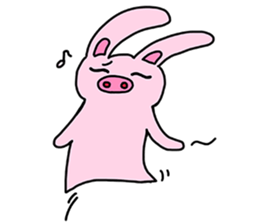 Pig Rabbit and her friends sticker #11365448