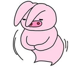 Pig Rabbit and her friends sticker #11365451