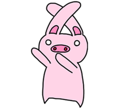 Pig Rabbit and her friends sticker #11365453