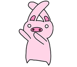 Pig Rabbit and her friends sticker #11365453