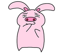 Pig Rabbit and her friends sticker #11365454