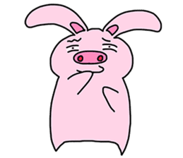 Pig Rabbit and her friends sticker #11365454