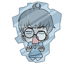 Glasses Nerd Boy. sticker #11365468