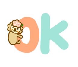 Hydrangea koala sticker #11365743