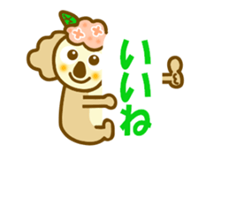 Hydrangea koala sticker #11365750