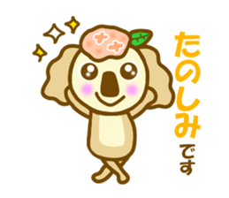 Hydrangea koala sticker #11365764