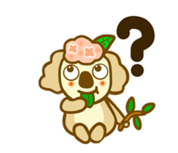Hydrangea koala sticker #11365773