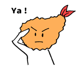 Sticker of fried shrimp (Bahasa Melayu) sticker #11366792