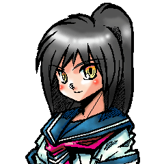 Low tension girl Sticker